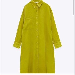 Oversized 100 % linen Zara top ✨✨